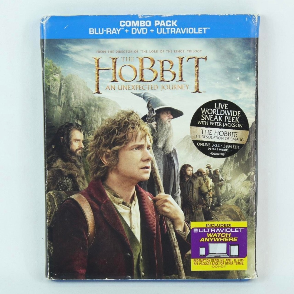 The Hobbit an Unexpected Journey Blu-Ray DVD Movie